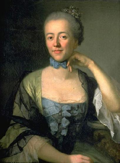 Anton Graff Portrait of Judith Gessner, wife of Solomon Gessner oil painting picture